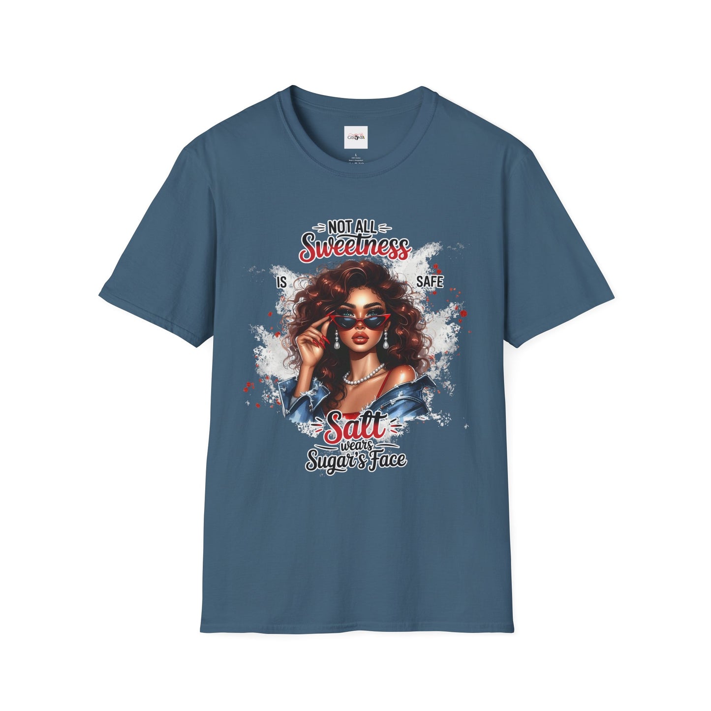 Not All Sweetness Is Safe Shirt – Salt Wears Sugar’s Face Graphic Tee – Bold Statement T-Shirt – Trendy Streetwear Women’s Empowerment Top