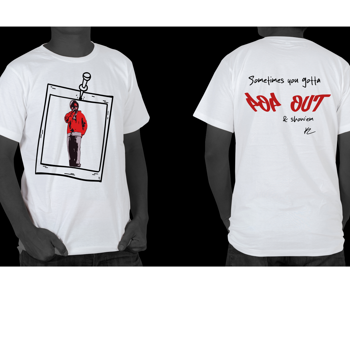 Streetwear Graphic Apparel – Hip Hop Inspired “Pop Out & Show Em” Design – Custom Urban Style Apparel