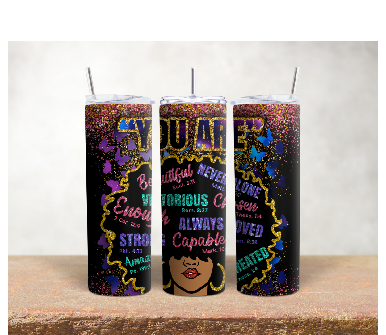 Custom 20oz Skinny Tumbler – Personalized Insulated Cup – Stainless Steel Travel Mug – Handmade Drinkware Gift – Everyday & Seasonal Designs