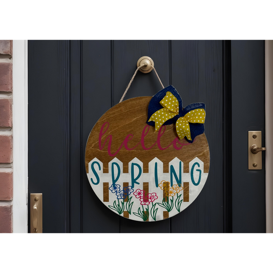 Custom Door Hanger – Personalized Front Door Sign – Seasonal, Holiday & Everyday Home Decor – Handmade Welcome Sign