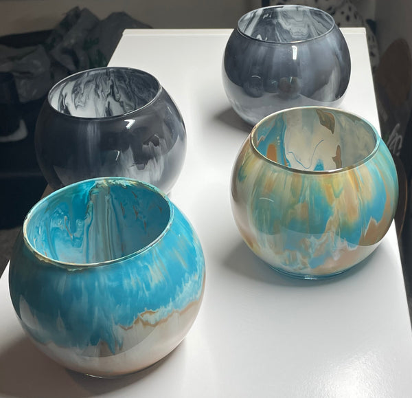 Marble Candle Holders